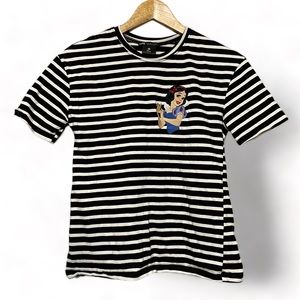 ZARA Disney‎ Princess Striped T-Shirt - Snow White